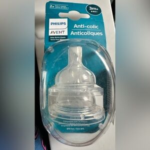 Philips Avent Clear Anti-Colic Baby Bottle Nipple 2 In pack